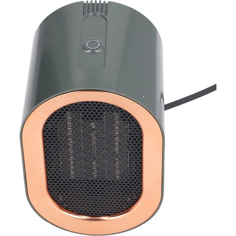 Chauffage d'appoint électrique portable et efficace pour la maison et le bureau, avec ventilateur et réglage rapide de la puissance (1200 W, prise UE, 220-240 V). (1/5)