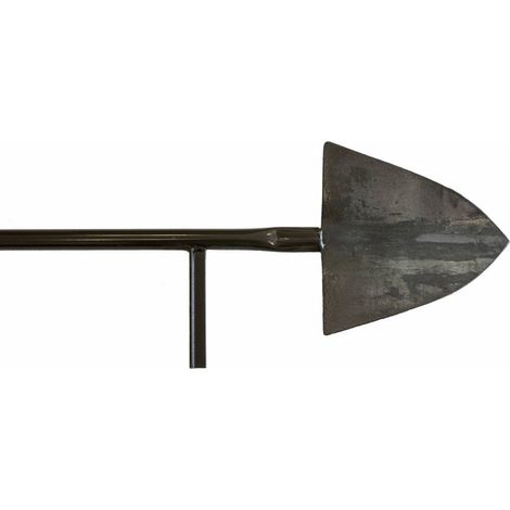 Bêche forgée avec pointe de poignée en fer
