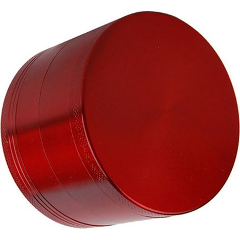Gewürzmühle aus Zinklegierung, 40 mm, 4-lagig, auch als Tabakmühle geeignet, für Zuhause, Rot (1/5)