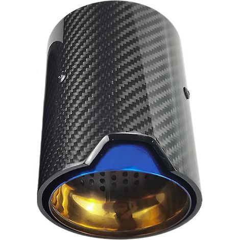 Pour BMW M2 F87 et M3 F80, échappement modifié, compatible avec les voitures suivantes : silencieux arrière en fibre de carbone, embouts de tuyau bleu brûlé (Blu--) (1/5)