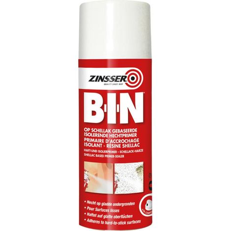 Zinsser B-I-N imprimación de agarre blanca 400ML aerosol (1/3)