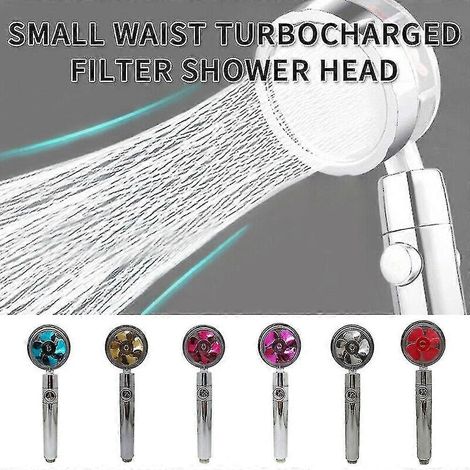 Pommeau de douche haute pression puissant, rotation à 360°, douchette à main économique-Fuji Red