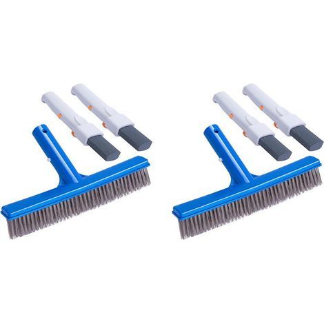 4 Pierres Ponces pour Piscine avec Poignée et Brosse de Piscine en Acier Inoxydable de 10 Pouces pour le Nettoyage des Piscines Creusées/Hors (1/4)
