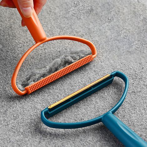 Rasoir à peluches manuel portable pour vêtements et couvertures - Brosse double face réutilisable (1/5)