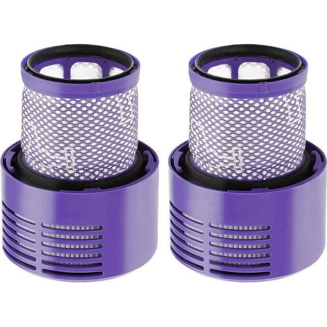 Lot de 2 Filtre Lavable pour Aspirateur Dyson Série V10 SV12 avec Une Brosse de Nettoyage et Chiffon, Filtre de Rechange Dyson pour Série V12 SV12, Remplacement DY-969082-01 (1/5)