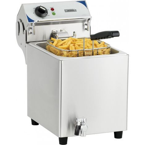 Friteuse Electrique Professionnelle Avec Vanne De Vidange 7 Litres - Casselin