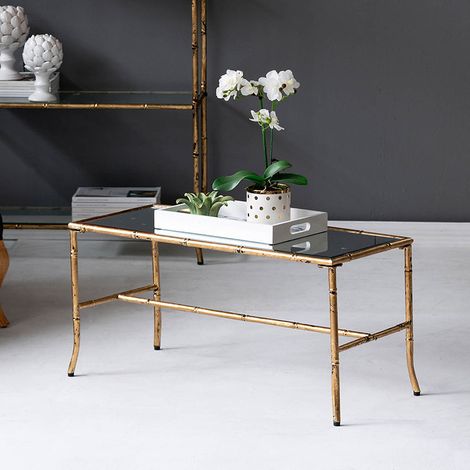 Table basse métal Gold 92x41x43cm (1/3)
