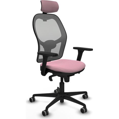 Sedia Ufficio con Poggiatesta Piqueras y Crespo 3D036G2 Rosa (1/5)