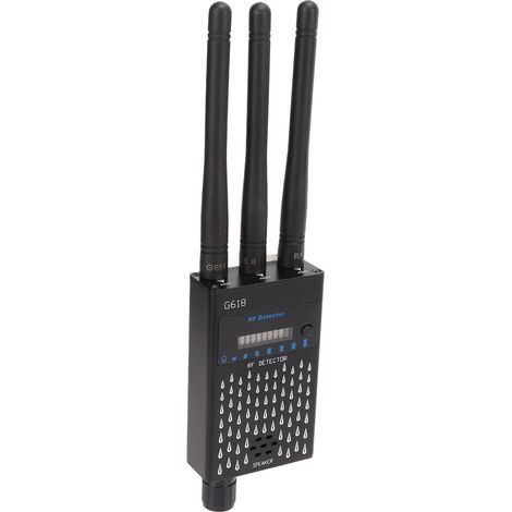 Détecteur de micros espions RF, détecteur de caméras WiFi, dispositif d'écoute, scanner de signaux sans fil GPS G618 (1/5)