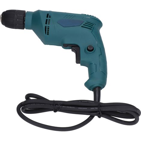 Perceuse électrique 220V 580W 0-2800 tr/min, vitesse réglable sens horaire/antihoraire, outils de perçage 10mm pour usage domestique et bricolage (1/5)