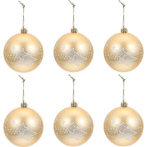6-teiliger Weihnachtsbaumschmuck