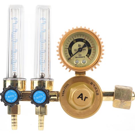 GARRYFIZH Détendeur argon pression, jauge économie d'énergie pour découpe usage professionnel soudage arc usage général industrie chimique - Précision gaz