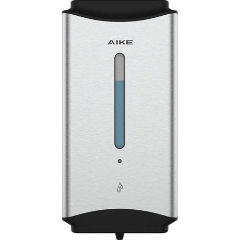 Distributeur de Savon Liquide Automatique Commercial Mural, 1100 ML en Acier Inoxydable, pour Toilettes, Salles de Bain et Cuisines, AK1206 (Brossé (1/5)