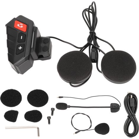 Casque moto Bluetooth étanche IP65 avec radio FM et fonction mains libres (1/5)