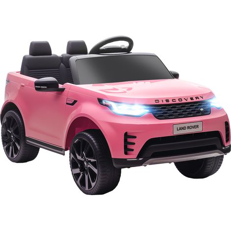 Elektrisches Kinderauto, Land Rover Discovery, 12 V, 2,4-GHz-Fernbedienung, 2 Motoren, 105 x 68,5 x 58 cm, pink