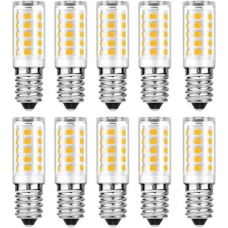 Lot de 10 Ampoule LED E14 - Blanc Chaud 3000K - 5W Equivaut à Ampoule Incandescente 50W - 500LM Non-Dimmable (1/4)