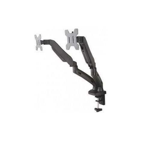 Art L-13GD soporte de escritorio doble para pantalla negro ajustable