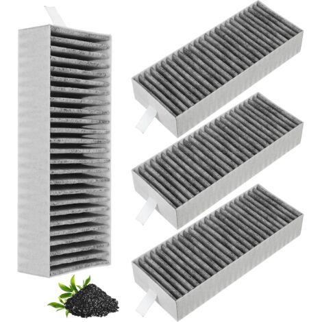 Lot de 4 filtres à charbon actif pour Siemens HZ9VRCR0 17004796/Bosch HEZ9VRUD0 17004811/Neff Z821VR0 17004806/Gaggenau CA282111 accessoires de filtre de recirculation de remplacement (1/5)