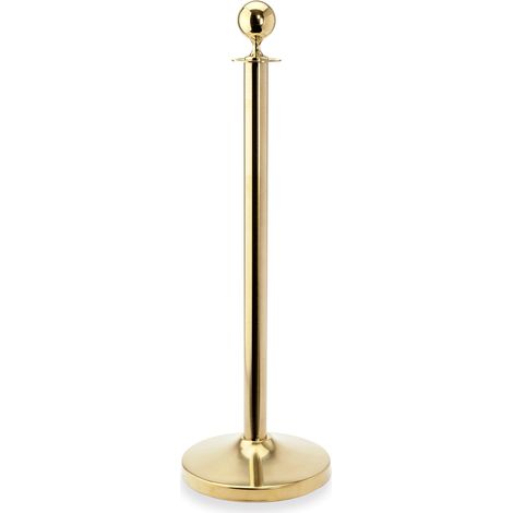 Poteau de guidage boule H 95 cm Ø pied 32 cm titane doré inox CLASSIC - Was Germany
