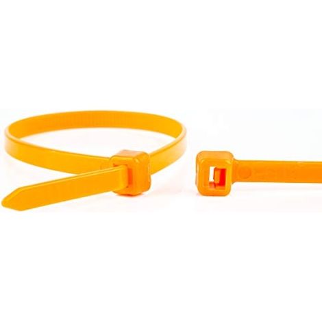 COLLIERS DE SERRAGE ORANGE, 100X2.5MM, 100 PIÈCES WKK 10025 ORANGE C