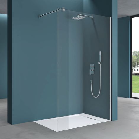Mai & Mai Duschwand für Dusche Duschabtrennung 60x200cm Walk-In ESG-Sicherheitsglas 8mm NANO Glas BRAM1 Bremen1K (1/5)