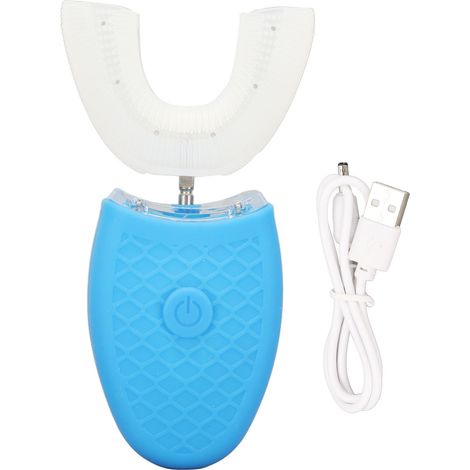 Brosse à dents électrique en forme de U rechargeable automatique pour blanchiment complet de la bouche (1/5)
