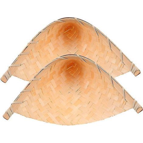 2 geflochtene Bambuskörbe (1/3)