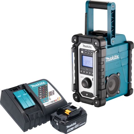 Makita DMR 116 RF1 Akku Baustellenradio 14,4 - 18 V AM FM AUX + 1x Akku 3,0 Ah + Ladegerät