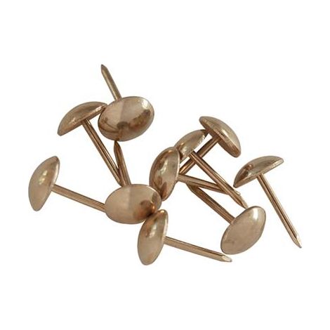 BULLETTA TAPPEZZIERE - ACCIAIO OTTONATO CF=PZ 1000 MM 6,5X15- 1 confezioni
