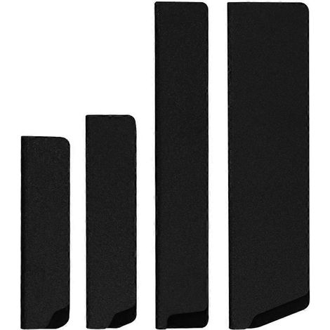Lot de 4 protections de lame pratiques et résistantes à l'usure, pour lames de coupe portables-22.1X5.6X0.5CM-Black