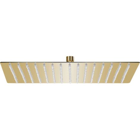 Rain Shower Head Stainless Steel 40x40 cm Square Gold vidaXL