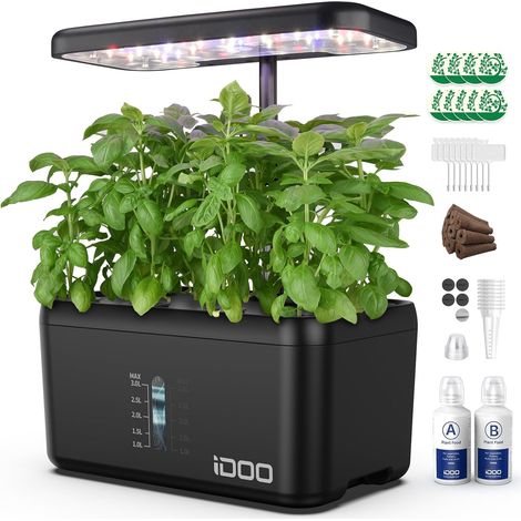 8 Pods Indoor Vegetable Garden, Hydroponic Herb Garden, Smart Planter with Automatic Timer, Indoor Herb Garden Kit with Adjustable Height (1/5)