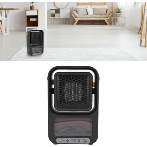 【Elektrische Heizung】 + Leise Tischheizung + Tragbares Modell mit Fernbedienung + Für Schlafzimmer, Büro und Zuhause (1/5)