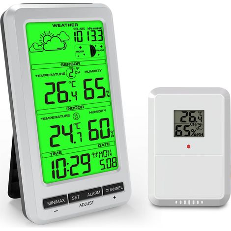 Station Météo FT0800 – Horloge, Hygromètre, Baromètre – Maison (1/5)
