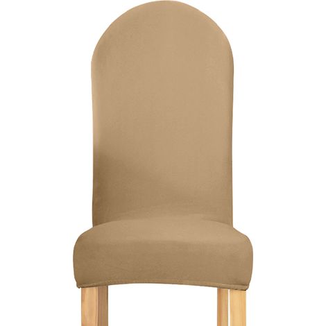 COVER sedia SCHIENALE ARROTONDATO BEIGE CAPPUCCINO velluto (1/5)