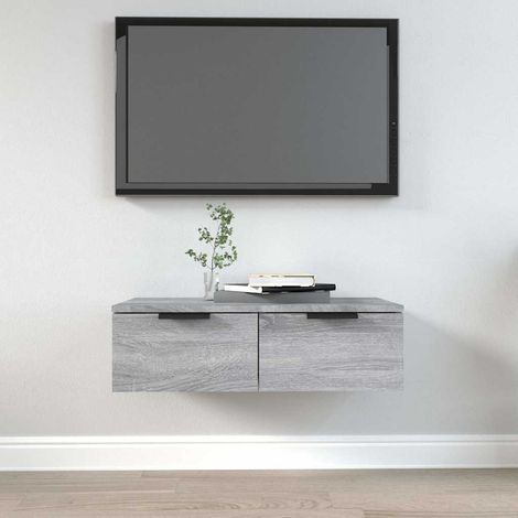 vidaXL Wall Cabinet Grey Sonoma 68x30x20 cm Engineered Wood (1/5)