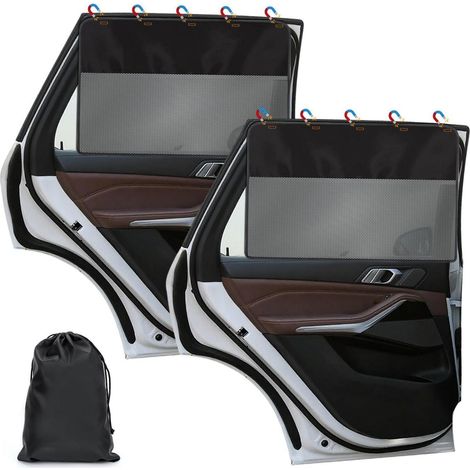 2er Set magnetischer Sonnenschutz Auto Seitenscheibe mit UV-Schutz (1/5)