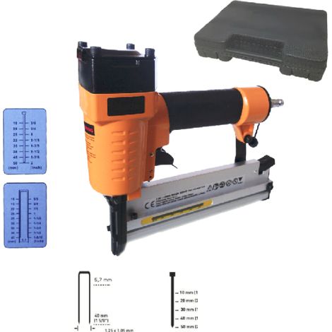 CHIODATRICE PNEUMATICA SPILLATRICE ARIA 2 IN 1 FUNZIONI GRAFFETTATRICE 5040 128
