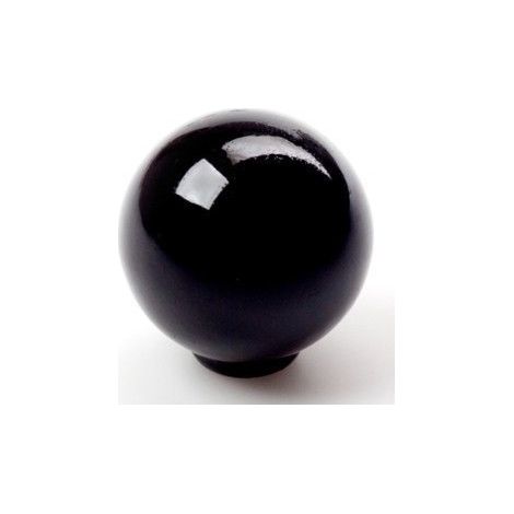 Pomo para mueble, modelo 308, de abs con acabado negro, ø28 mm