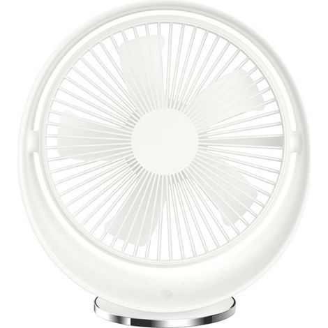 1 ventilador de escritorio, 3 velocidades, batería de 2000 mAh, rotación de 60°, USB, para el hogar y los viajes. (1/5)