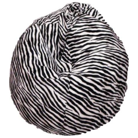 Poltrona a Sacco Pouf in Poliestere Pelo Design Zebra Avalli (1/2)