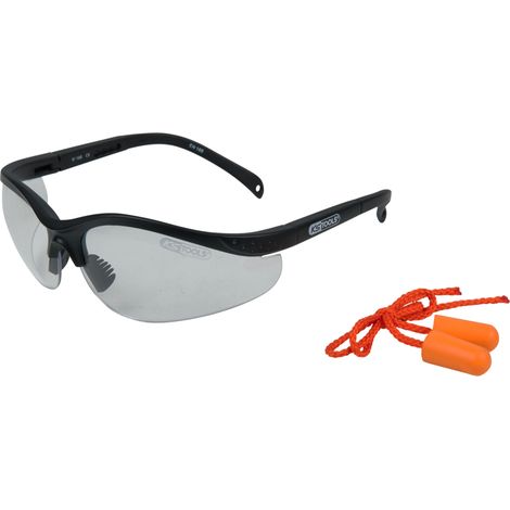 Gafas protectoras - transparentes con tapones para los oídos, (1/5)
