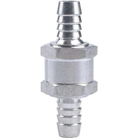 Clapet anti-retour unidirectionnel en aluminium de 12 mm pour carburant (essence, huile, eau). (1/5)