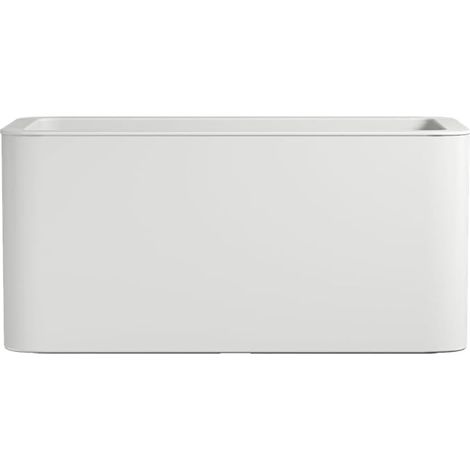 Vaso Elho Jive Terrace 80 cm – Eleganza Moderna per Terrazze e Giardini - Colore: Bianco