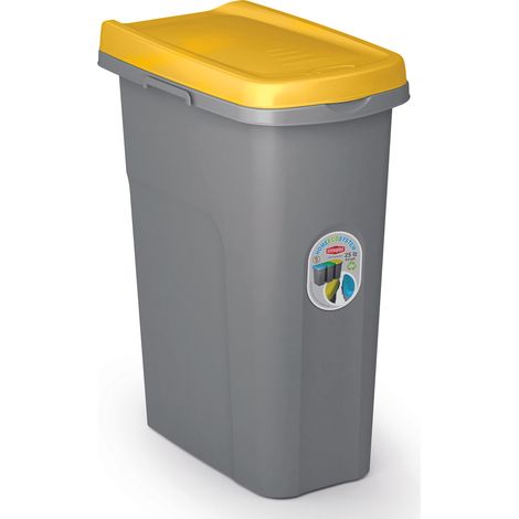 Stefanplast PATTUMIERA ECO SYSTEM LT.15 cm. 33x22x41 h Grigio/Giallo