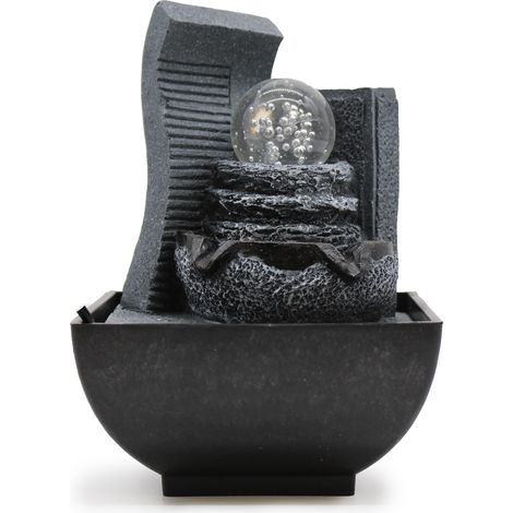 Fontaine de table - 18 cm - Formation rocheuse en cascade- Vendu par 1