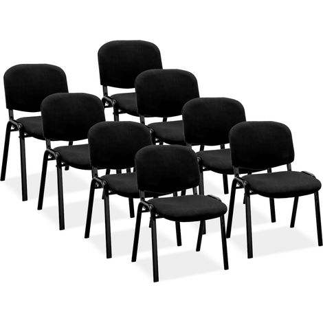 Pack de 8 sillas confidente Modelo Basic color negro (1/5)