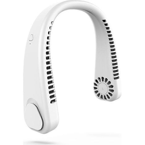 Ventilateur portable USB à suspendre autour du cou, climatiseur d'été sans pales, ventilateur de cou rechargeable pour le sport, petit ventilateur rafraîchissant