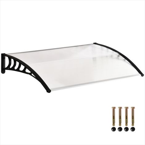 Store banne Auvent de porte en polycarbonate transparent (1/5)
