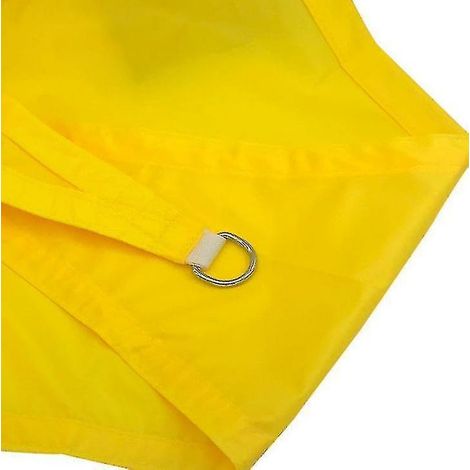 Voile d'ombrage carrée imperméable, voile d'ombrage solaire, auvent, abri (jaune) (1/3)